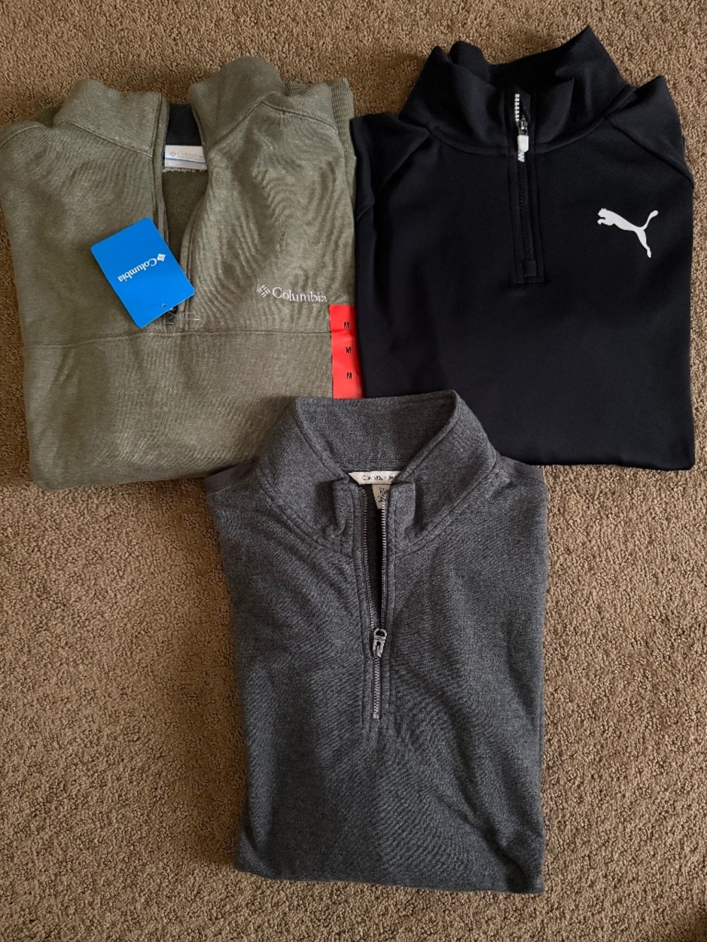 Bundle - (3) Medium - Half Zip Sweaters (1 NWT)